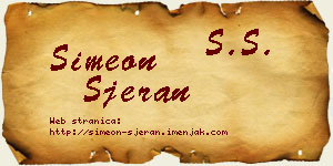 Simeon Sjeran vizit kartica